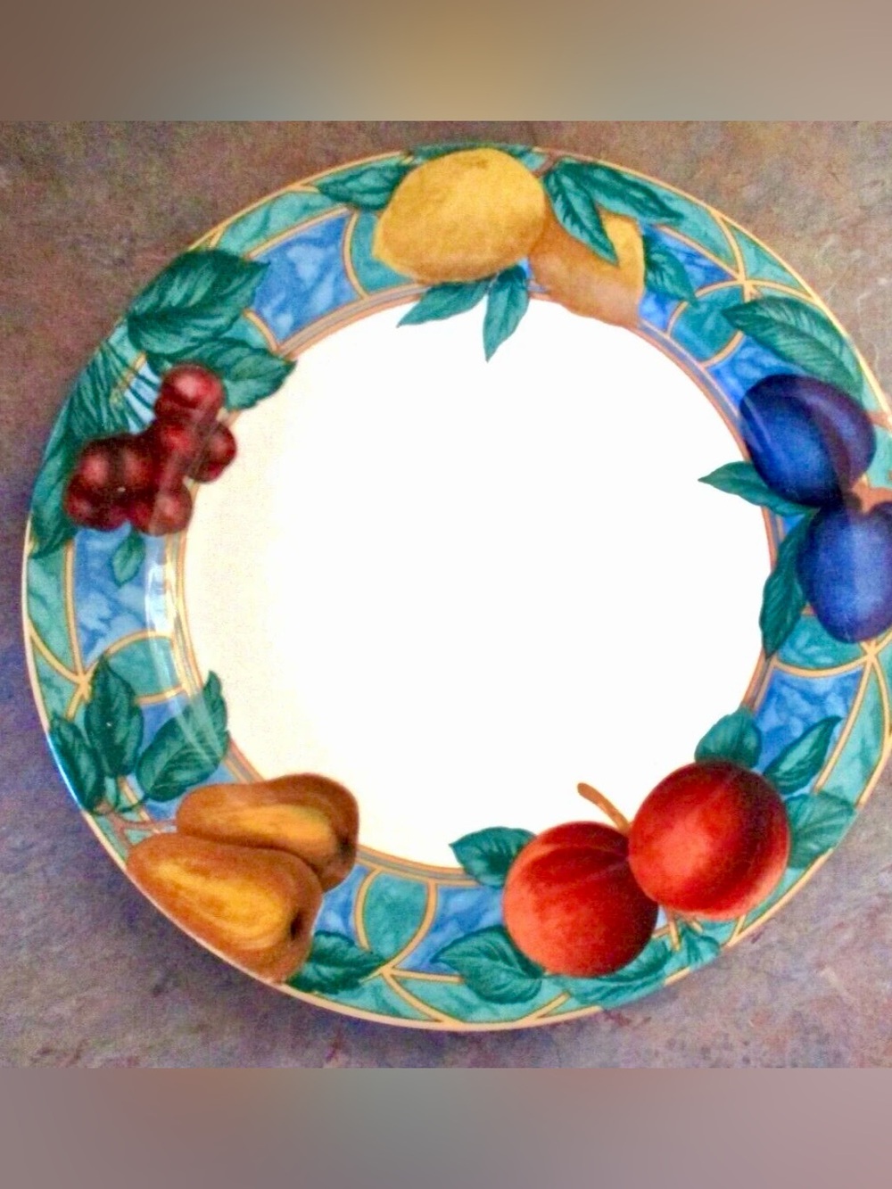 7 Vintage Vibrant Floral Victoria & Beale Forbidden Fruit Dinner plates